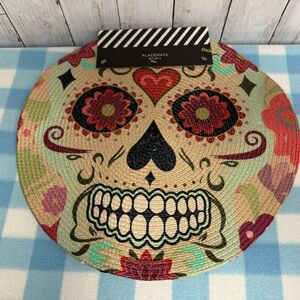 Sugar Skull Round Placemats Set of 4 NWT